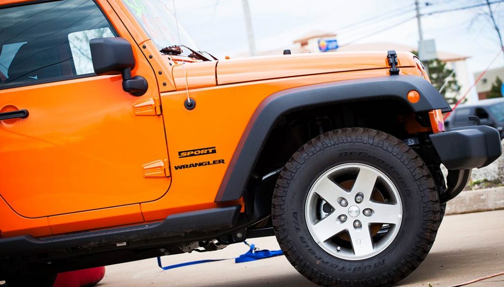 Jeep wranglers experience the jeep wobble