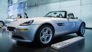 A James Bond car like the BWM Z8 are always fun features to the movie franchise