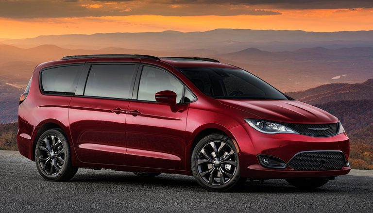 The drive-away event from The Palace of Auburn Hills in Michigan was for the anticipated release of Chrysler’s newest minivan, the Chrysler Pacifica.