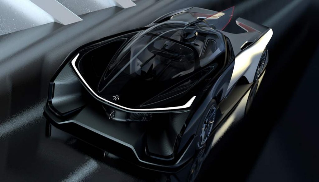 The Faraday Future FF Zero 1 electric crossover