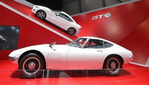 A Toyota 2000 GT is one of the most classic Japanese cars