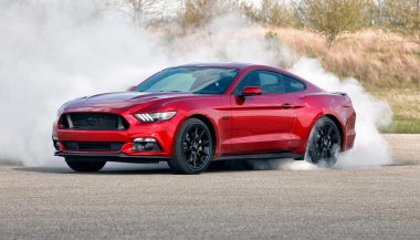 A conception of the 2018 Ford mustang