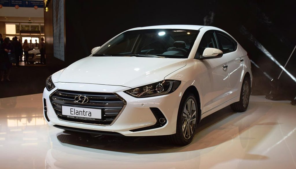 A growling grill on the 2017 Hyundai Elantra Sport shows the car's new mean appeareance