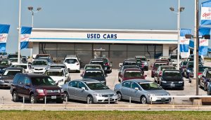 A certified pre-owned car dealership