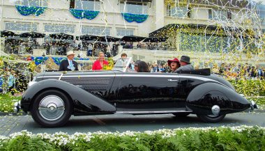 A luxurious 1936 Lancia at Pebble Beach