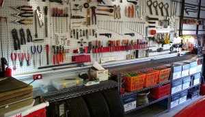 A garage shows how many tools are needed for a resto-mod