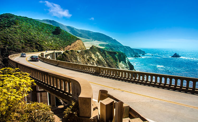 Crossing Bixby bridge shows why California Highway 1 is a dream motorcycle vacation.