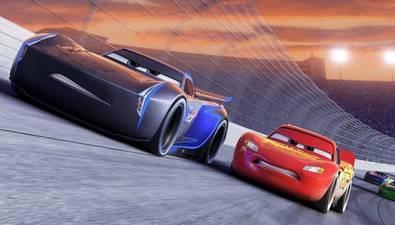 A still from Cars 3 shows how life-like the animation is