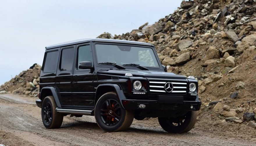 A Mercedes-Benz G Class on the trail