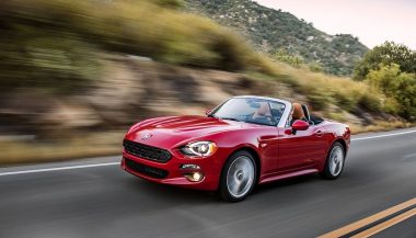 A new Fiat 124 Spider looks a lot like the Mazda Miata