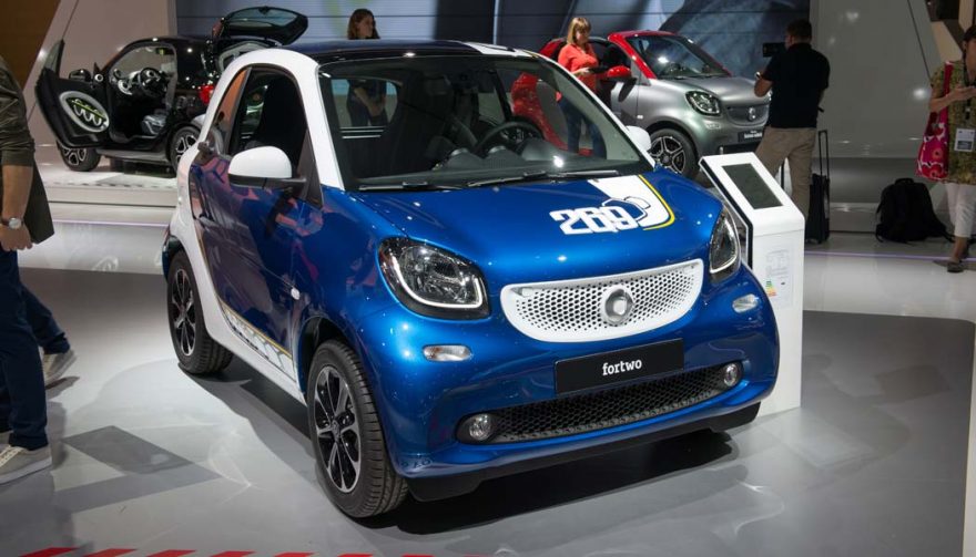 The Smart Fortwo is one of the most fuel-efficient cars of 2017