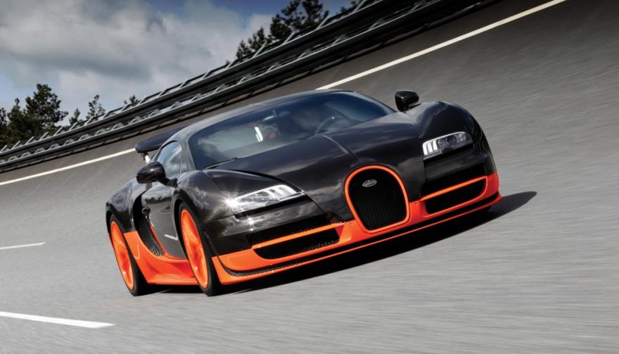 The Bugatti Veyron Super Sport is in the running for the title of fastest car