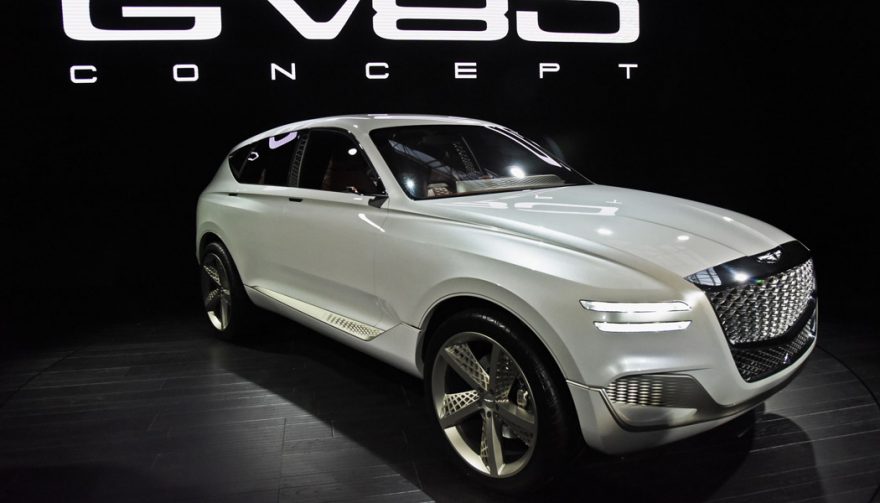 The Genesis GV80 concept was unveiled at the New York International Auto Show