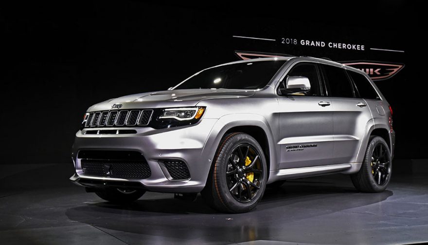 The Jeep Grand Cherokee Trackhawk was unveiled at the New York International Auto Show