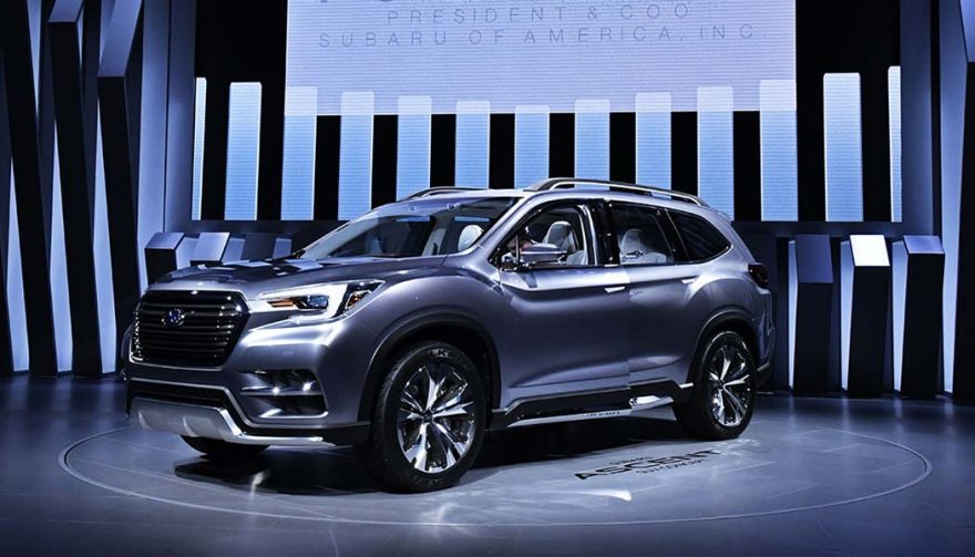 The Subaru Ascent was unveiled at the New York International Auto Show