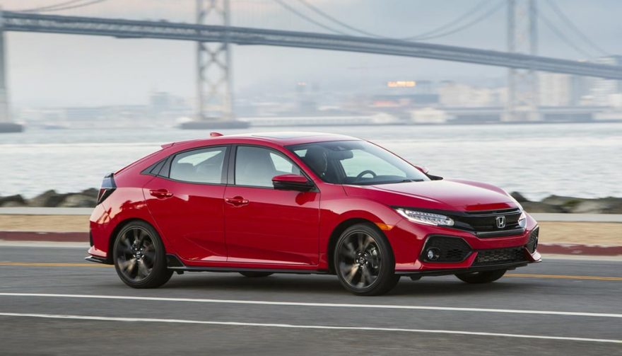 The Honda Civic hatchback