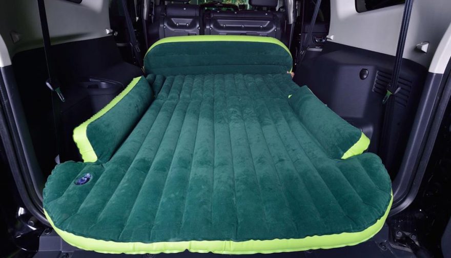 An air bed is a great accessory for SUV camping