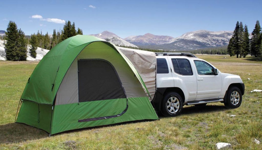 A tent is crucial for SUV camping