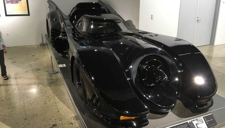 The Batmobile is on display at the Petersen Automotive Museum