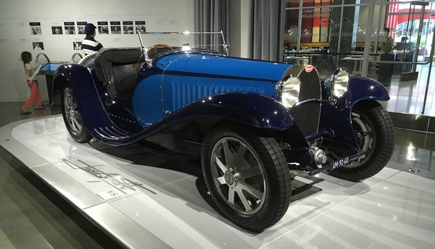 The 1932 Bugatti Type 55 Super Sport is one display at the Petersen Automotive Museum