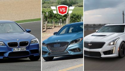 The BMW M5 vs Cadillac CTS-V vs Genesis G80 Sport