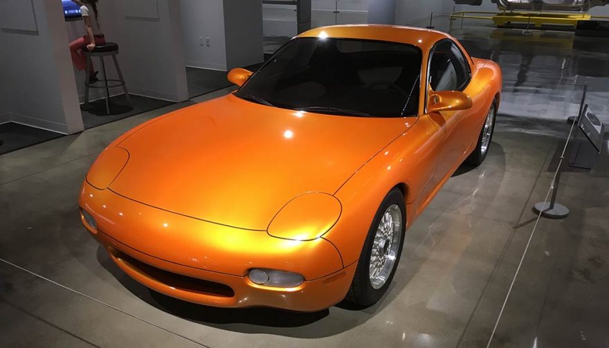 The 1993 Mazda RX-7 Concept is one display at the Petersen Automotive Museum