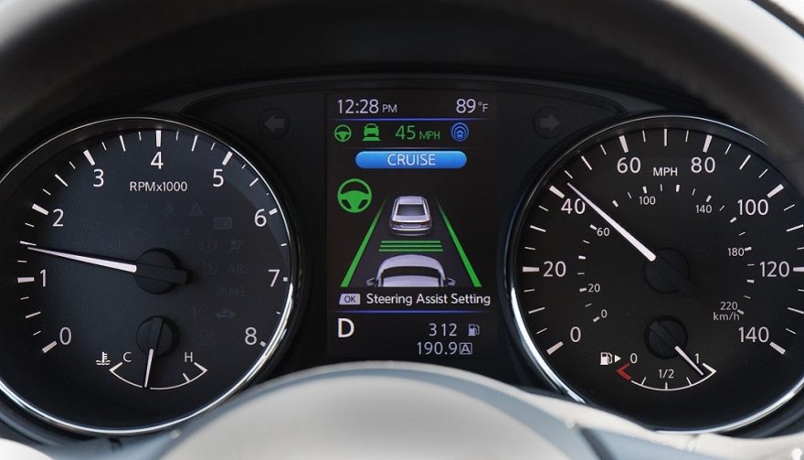 The Nissan ProPilot Assist interface