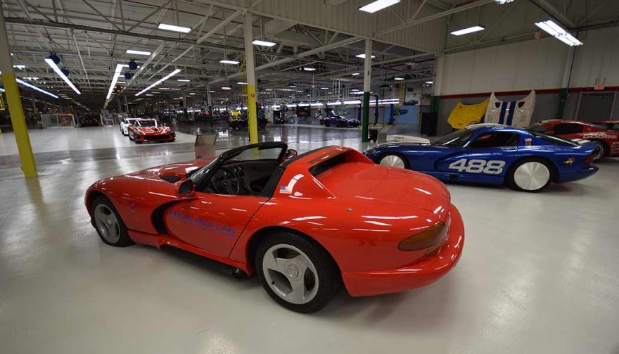 The Dodge Viper factory also functioned as a museum