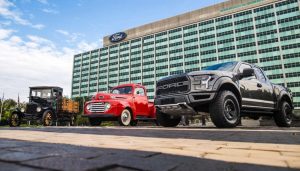 Three trucks show how Ford trucks have changed through the years