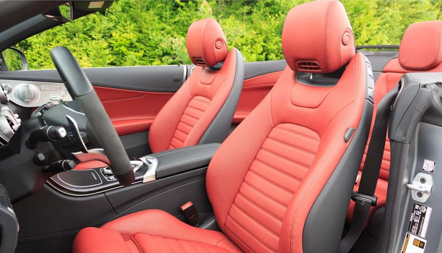 The interior of the 2017 Mercedes-AMG C43