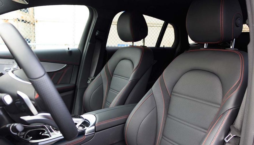 The interior of the AMG GLC 43 Coupe