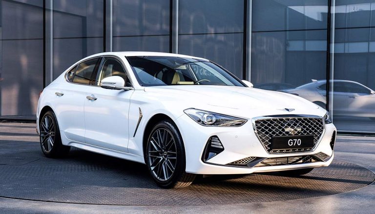 The exterior of the all new Genesis G70