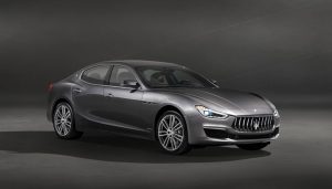 The 2018 Maserati Ghibli mid-size luxury sedan