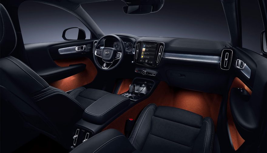 The interior of the all new Volvo XC40