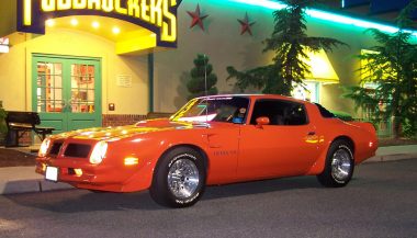 Orange pontiac trans am