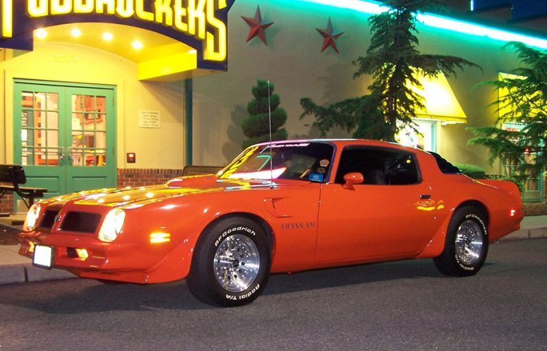 Orange pontiac trans am