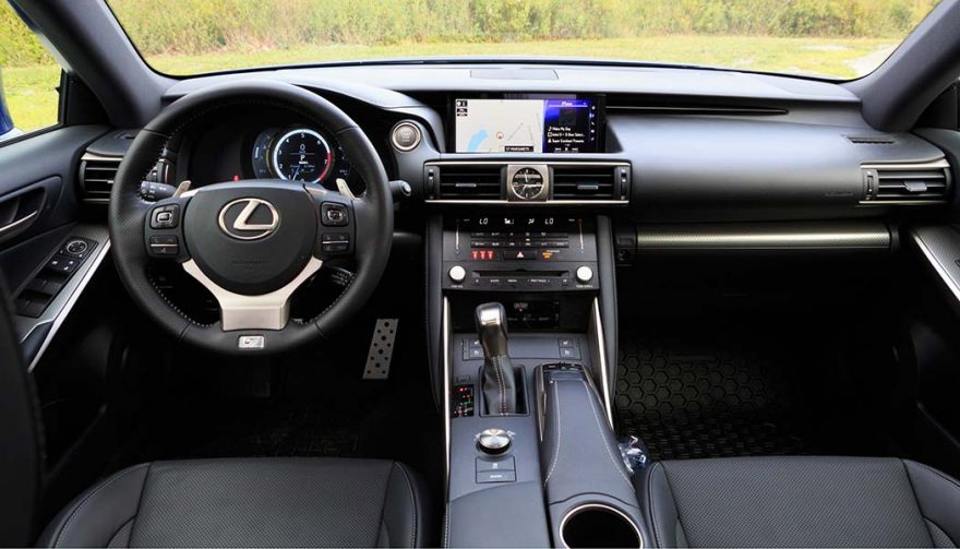 Interior of the 2017 Lexus IS350