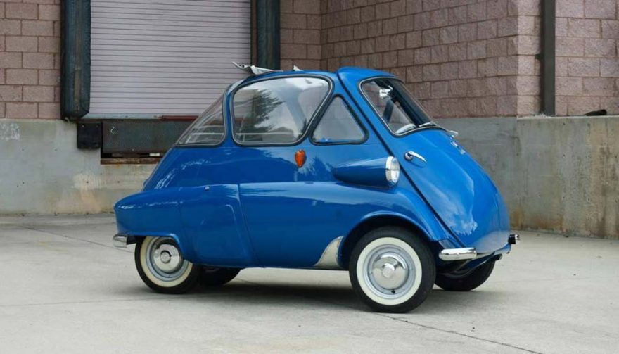 Weird cars include the BMW Isetta