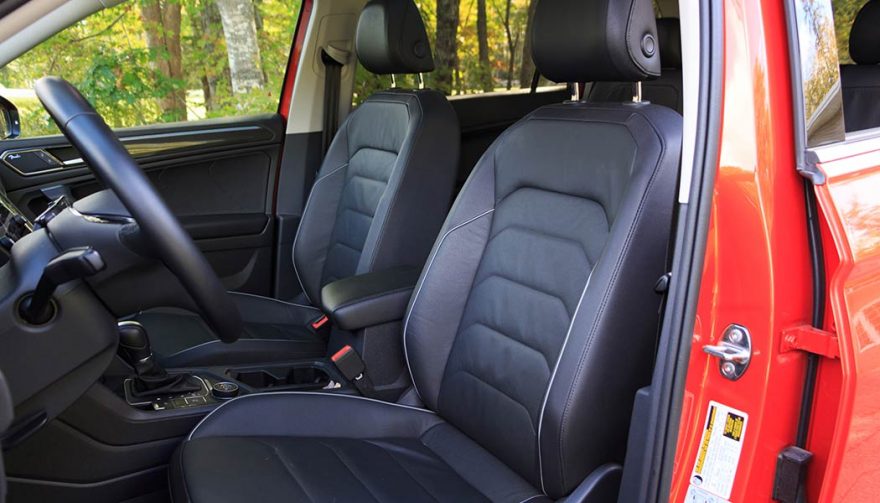 The Volkswagen Tiguan has a lot more interior space