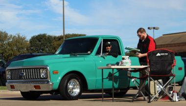 1971 Chevy C10 At A Car Meet