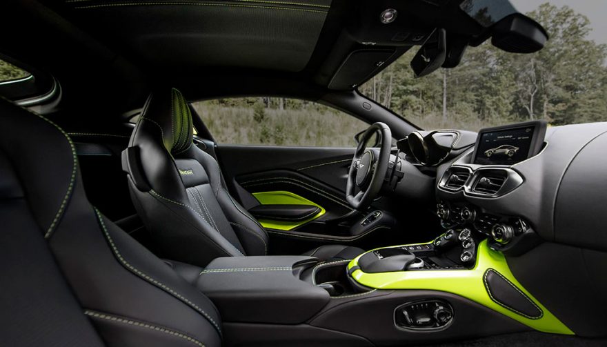 The interior of the new Aston Martin Vantage