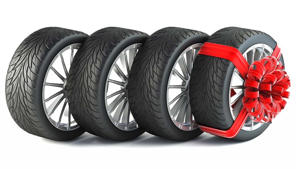 New tires is one of many great gift ideas for car lovers