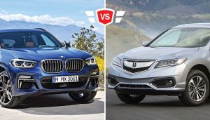 A BMW X3 vs Acura RDX compact crossover comparison