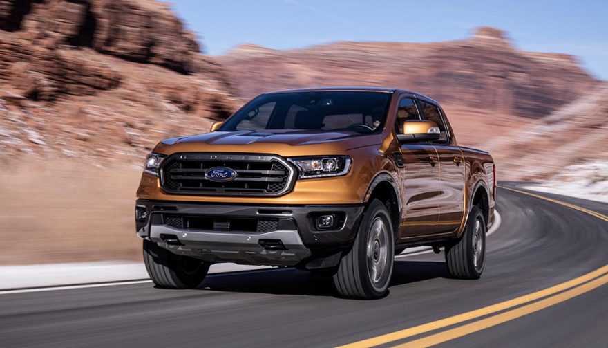 The 2019 Ford Ranger showcased at the 2018 NAIAS