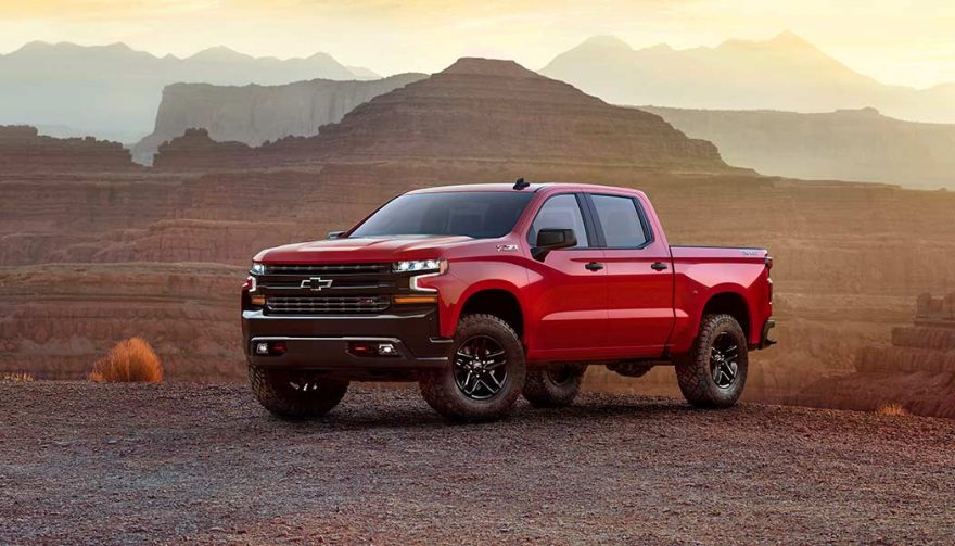 The 2019 Chevrolet Silverado showcased at the 2018 NAIAS