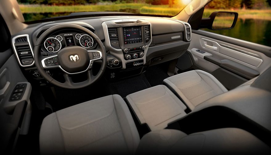 The interior of the all new 2019 Ram 1500