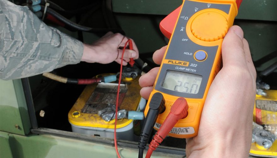 Using a Multimeter (DVOM) to check a battery