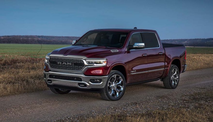 The 2019 Ram 1500 is showcased at the 2018 NAIAS