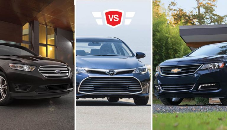 ford taurus vs chevy impala vs toyota avalon