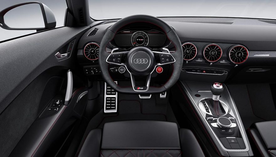 The interior of the 2018 Audi TT RS